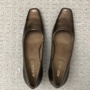 7.5 M AEROSOLES BROWN PUMPS SHOES Heels